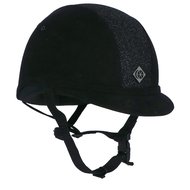 Charles Owen Cap YR8 Sparkly Centre Round Navy Agradi