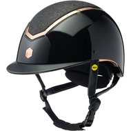 Charles Owen Cap Kylo Sparkly MIPS Black Gloss Rose Gold Agradi.nl