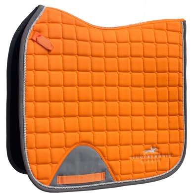 Schockemöhle Saddlepad Power Logo Dressage Orange/Grey Full
