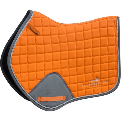 Schockemöhle Saddlepad Power Logo Jumping Orange/Grey Full