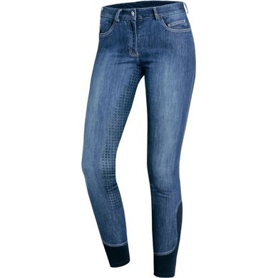 Schockemöhle Rijbroek Equinox Delphi Jeans Full Grip Jeans/Blauw