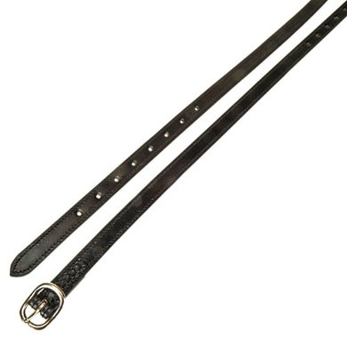 Imperial Riding Spur Straps Deluxe Leather Silver