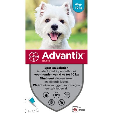 Advantix 100/500 Spot-On Hond 4-10kg