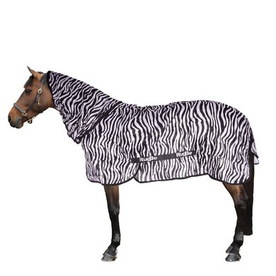 RugBe by Covalliero Fly Rug with a Hood Zebra