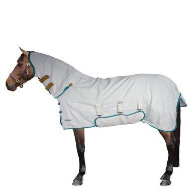 Tempest Plus by Shires Couverture Anti-Eczema Sweet-Itch Combo Blanc