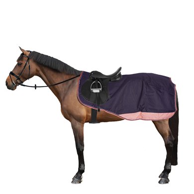 EQUITHÈME Exercise Rug Tyrex 600D Navy/Pink