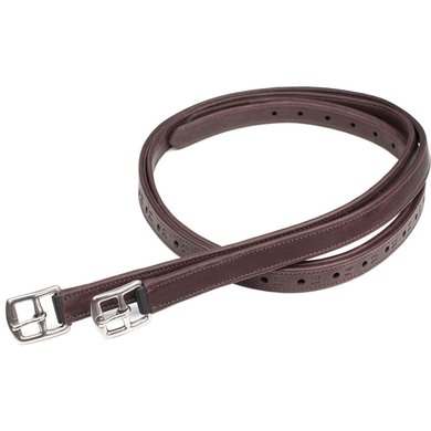 Equiline Stirrup straps Leather 1 Pair Brown