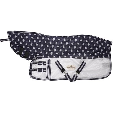 HB Harry & Hector Fly Rug with a Hood Navy
