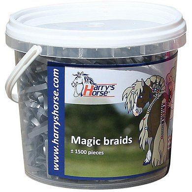 Harrys Horse Petits Élastiques Magic Braids Pot Argent