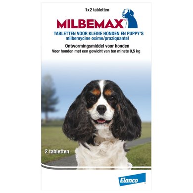 Milbemax Ontwormingstablet Puppy/Klein 2 Tabletten <5kg