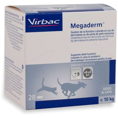 Virbac Monodosage Megaderm Chien/Chat <10kg 28x4ml