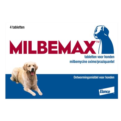 Milbemax Ontwormingstablet Hond 5-75kg 2x2tabl