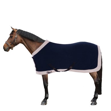 Harry's Horse Fleece Rug Formal Model with a Belly Bib Navy