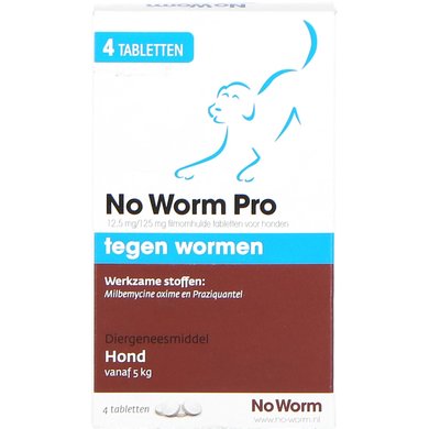 No Worm Pro Hond-L 4 tabl L