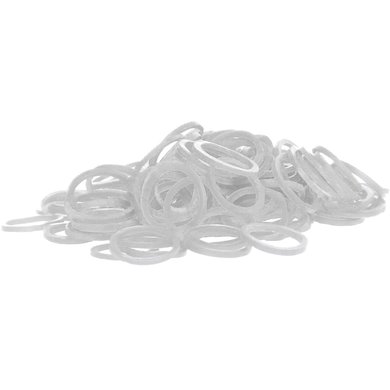 Shires Elastic Bands 500 Pieces White