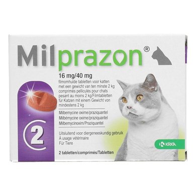 Milprazon Ontwormingsmiddel Kat 16mg