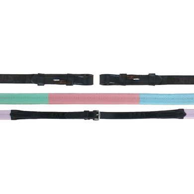 Aviemore by Shires Training Reins Rubber Grip Black