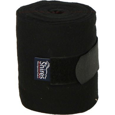 Shires Bandages Fleece Black 15cm