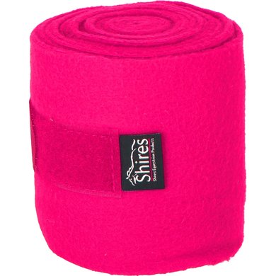Shires Bandages Fleece Pink 15cm