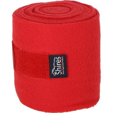 Shires Bandages Fleece Red 15cm