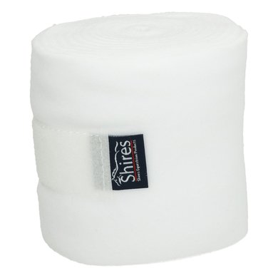 Shires Bandages Fleece Blanc 15cm