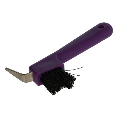 Shires Hoof Pick/Brush Purple