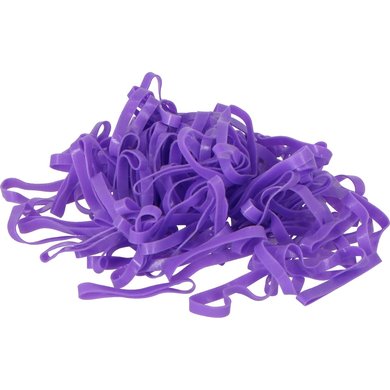 Shires Plaiting Bands Silicone Purple