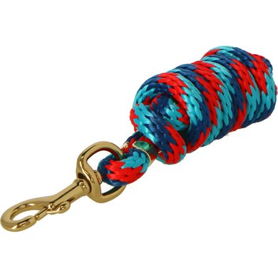 Shires Corde pour Licol Topaz Navy/Red/Turqouise 1,8m