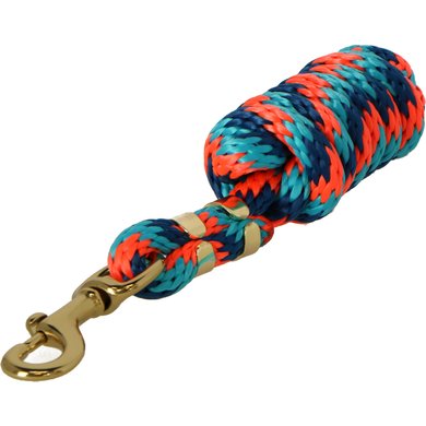 Shires Lead Rope Topaz Orange/Navy/Turquoise 1,8m