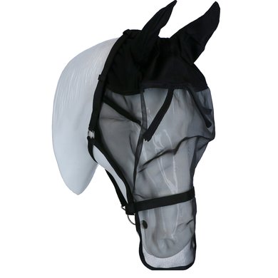 Fliegenschutzmaske Kerbl schwarz NEU Halfter mit integr 