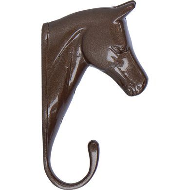 Agradi Bridle Holder Horse Head Chocolade