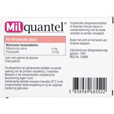 Milquantel Deworming Tablets 4mg 10mg Kitten Cat S 4 Tablets Agradi Com