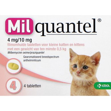 Milquantel Deworming Tablets 4mg 10mg Kitten Cat S 4 Tablets Agradi Com