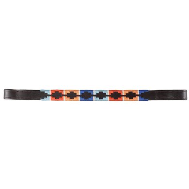 Blenheim Browband Polo Leather Turquise/Red/Orange/Blue