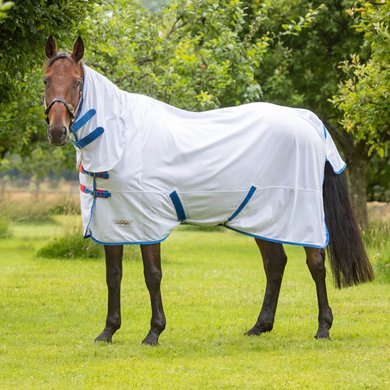 Tempest Original by Shires Couverture Anti-Mouches Fly Combo Blanc