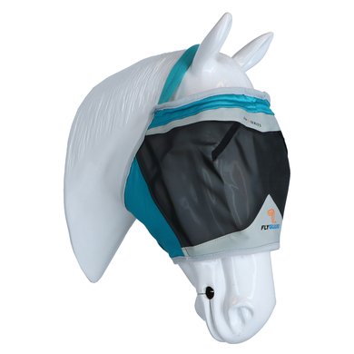 Shires Fly Mask Fine Mesh Earless Teal