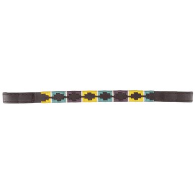 Blenheim Browband Polo Leather Purple/Green/Yellow