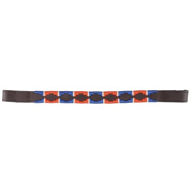 Blenheim Browband Polo Leather Red/Navy