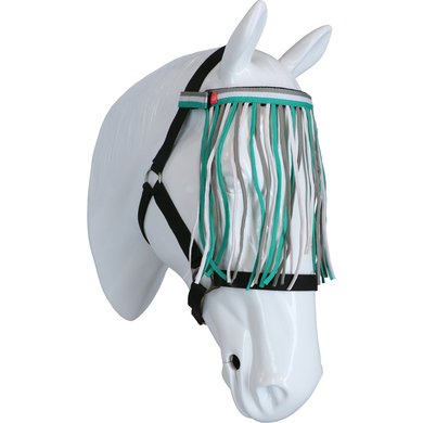 Imperial Riding Fly Browband Nylon with a Velcro Fastener Jade