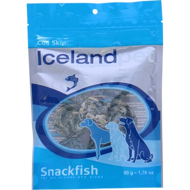 Icelandpet Dried Fish Skin Cod 50g