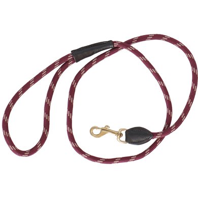 Weatherbeeta Laisse pour Chien Rope Leather Burgundy/Brown 120cm