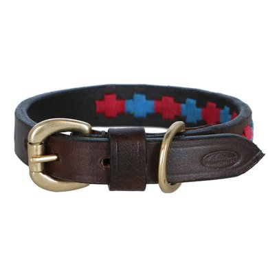 Weatherbeeta Collar Polo Leather Beaufort/Brown/Pink/Blue