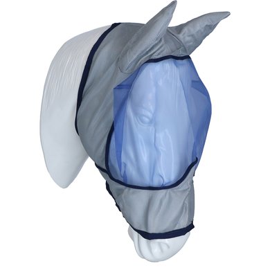 Bucas Buzz-Off Flymask Deluxe with Ears Blue