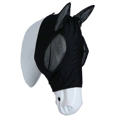 Harrys Horse Fly Mask SkinFit with Ears Black
