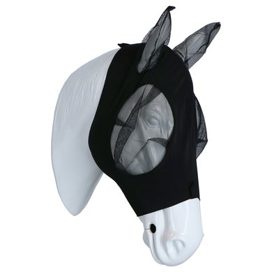 Weatherbeeta Vliegenmasker Stretch Bug Eye Saver met Oren Zwart/Zwart