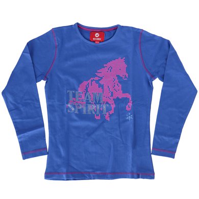 Red Horse T-Shirt à Manches Longues Flash Bleu roi 104