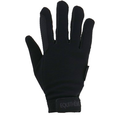 EQUITHÈME Riding Gloves Knit Black