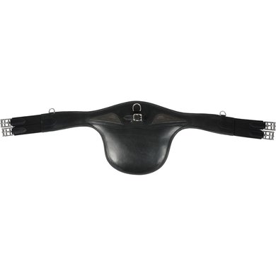 Equiline Jumping Girdle Leather with Stud Guard Black