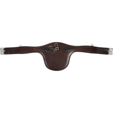Equiline Jumping Girdle Leather with Stud Guard Brown