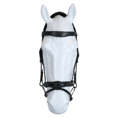 Anatomical black bridle Ready to ride Equiline